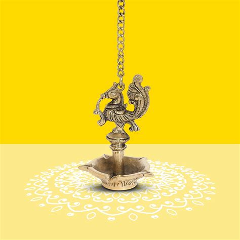Buy SPS MARKETING Pure Brass Wall Hanging Diya, Oil Lamp, Lamp for Home ...