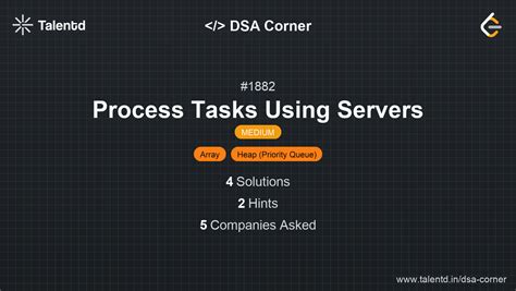Process Tasks Using Servers - DSA Problem | Talentd