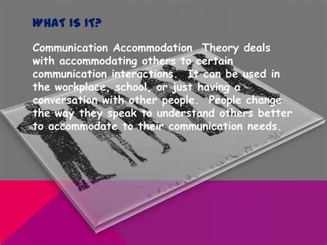 Communication accommodation theory | PPTX