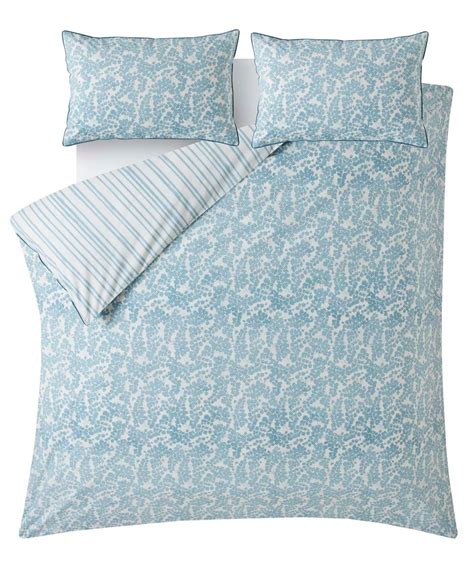 Laura Ashley Cariad Spray Newport Blue King Quilt Set 230cm x 220cm ...