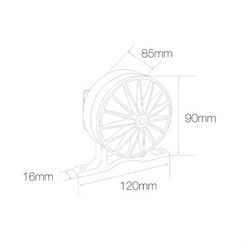 5W Outdoor Led Spotlight in Gray Aluminum