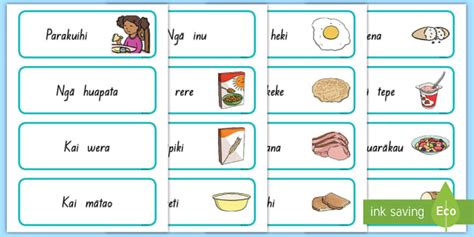 Parakuihi Word Cards - Parakuihi Word Cards