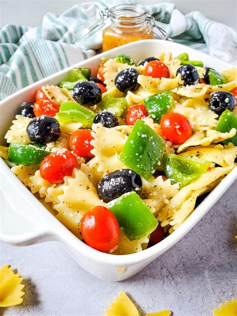 Italian Bow Tie Pasta Salad, Vegan - Veggie Fun Kitchen