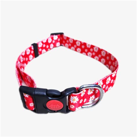 IndiHopShop Graphic Dog Collar - RED FLOWER – Indihopshop