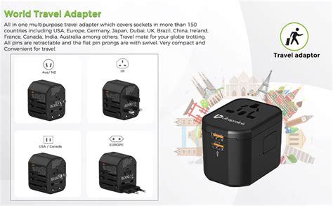 UltraProlink Universal World Travel Adapter&Converter|Plug with Dual ...