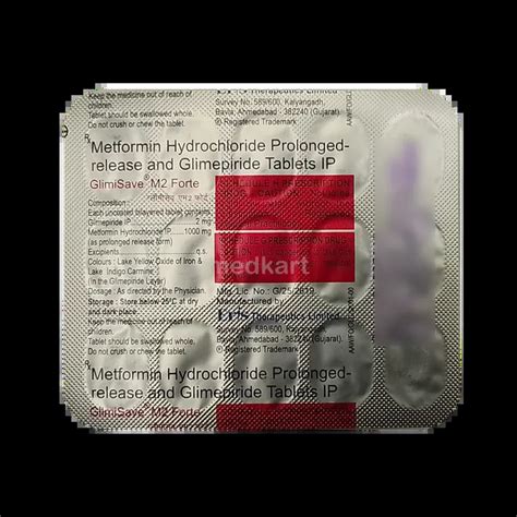 GLIMISAVE M 2 FORTE TABLET 15'S : View Price, Combination and ...