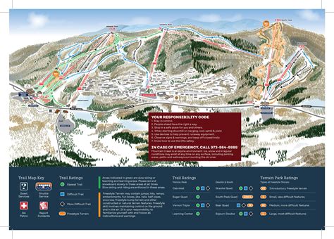 Mountain Creek Resort Trail map - Freeride