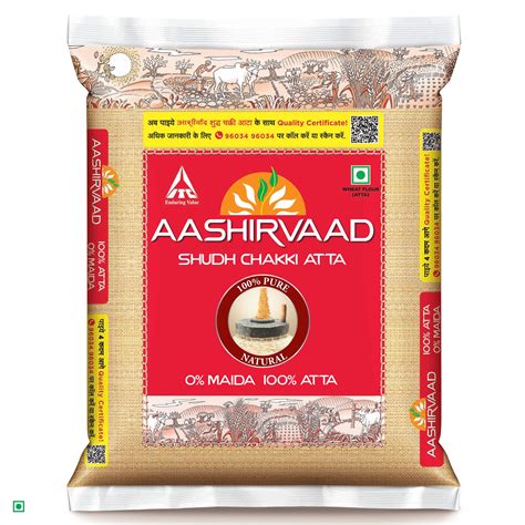 Aashirvaad Shudh Chakki Atta 10kg Pack 100 Whole Wheat Flour ...