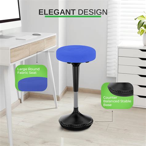 UNCAGED ERGONOMICS Wobble Stool Standing Desk Stool - tall office chair ...