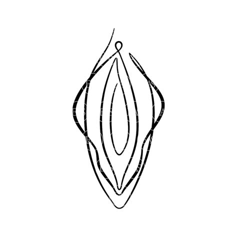 Line Art Vagina Svg, Continuous Line Vagina Svg. Vector Cut File for ...