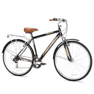Kent International Springdale Hybrid Bicycle, Black - 700c ‎Hybrid Bike ...