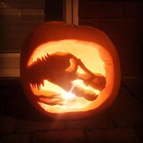 Dinosaur Pumpkin Faces