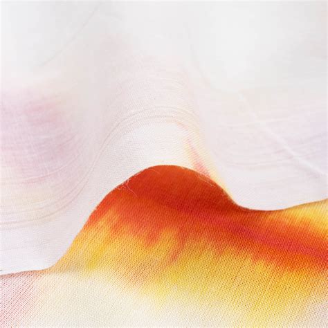 Geometric Orange Tie and Dye Shibori Cotton Fabric – Dmaasa