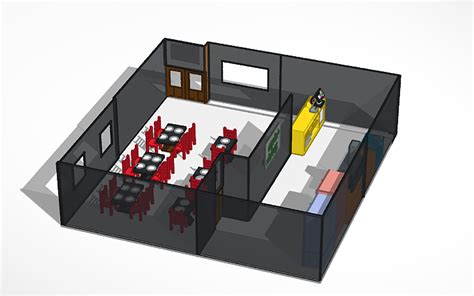 3D design Copy of Restaurant Period 6 - Tinkercad