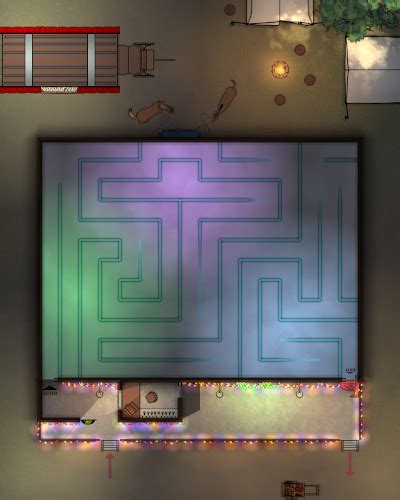 Carnival Haunted House and Magic Maze Map | Cthulhu Architect