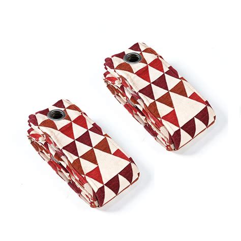 Buy Saral Home Hill Pattern Chenille Blackout Long Door Curtains 2Pcs ...