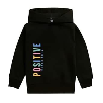Buy Nusyl Boy's Positive Vibes only Text Printed Hoodies |Skin Friendly ...