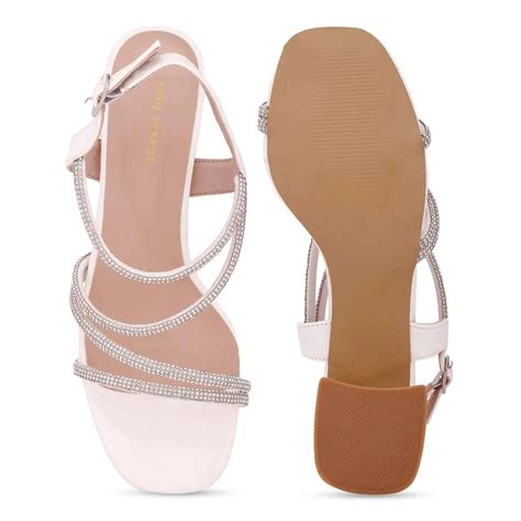 Buy Gabbana Back Strap White Sandals | Lino Perros