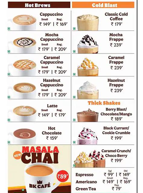 Menu at Burger King, Pune, Ground & Mezzanine Level