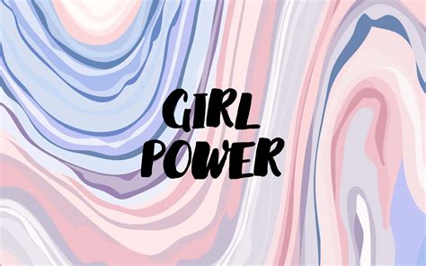 Download Girl Power Aesthetic Minimalist Art Desktop Wallpaper | Wallpapers.com