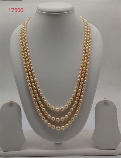 Layered Serenity Freshwater Pearl Necklace Set – Jagdamba Jewellers And ...