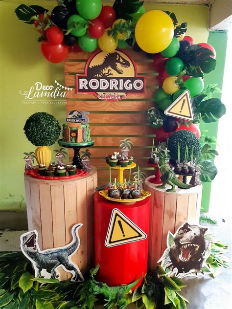 JURASSIC PARK | Decoracion de dinosaurios fiestas, Fiesta de cumpleaños ...