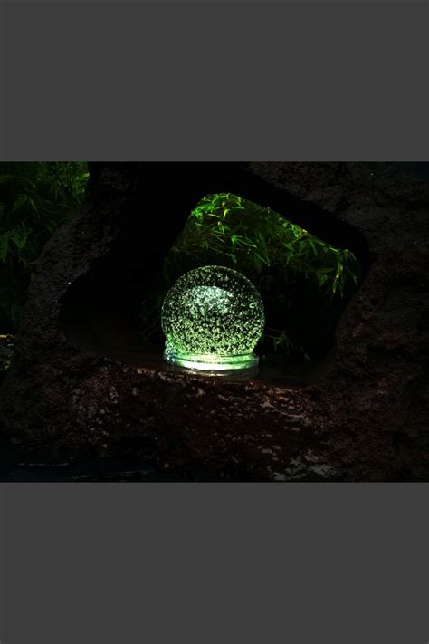 Lava Brunnen mit Durchbruch und drehender Glaskugel 15cm - Komplettset ...