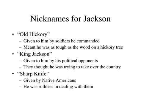 Nicknames For Jackson at Michelle Ma blog