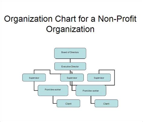 Non-Profit Organization Structure Chart 的图像结果
