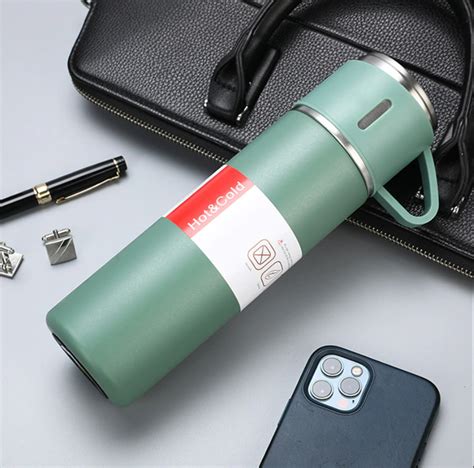 Double-Layer Steel Thermos Coffee Tumbler Travel Mug Business Trip Wat ...