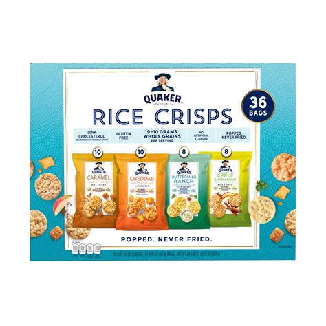 Quaker Rice Crisps Variety Pack, 36 ct — Goisco.com