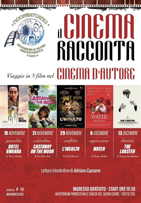 IL CINEMA RACCONTA - CINEMA DAUTORE, Parrocchia Sacro Cuore - Statte ...