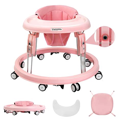 Amazon.com : Baby Walker with Wheels, One-Touch Folding Baby Walkers, 7 ...