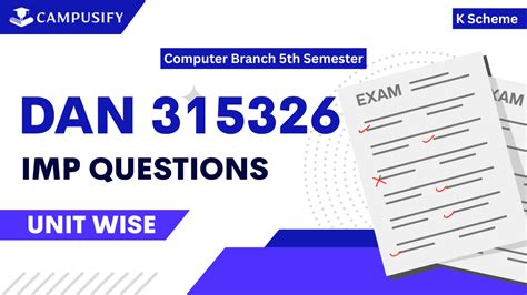 DAN Important Questions K Scheme 315326 MSBTE exam preparation