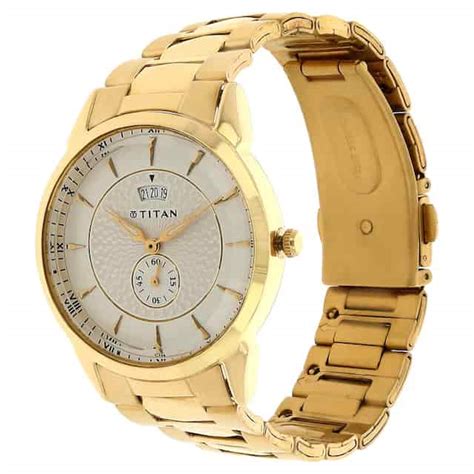 Titan Golden Strap Watch - 1521YM01 – KRISHNA WATCH COMPANY