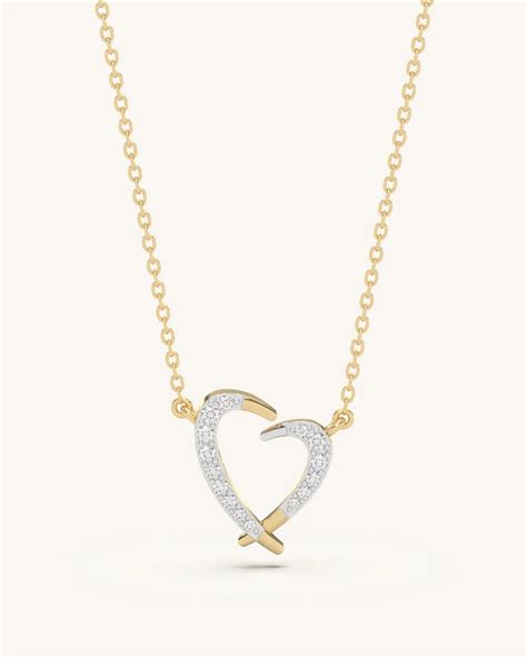Open Heart Necklace - Best Gold Vermeil Heart Necklace Gift – SHAYN
