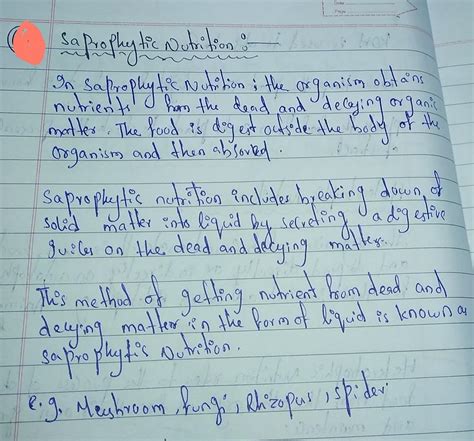 Difference between holozoic nutrition and saprophytic nutrition ...