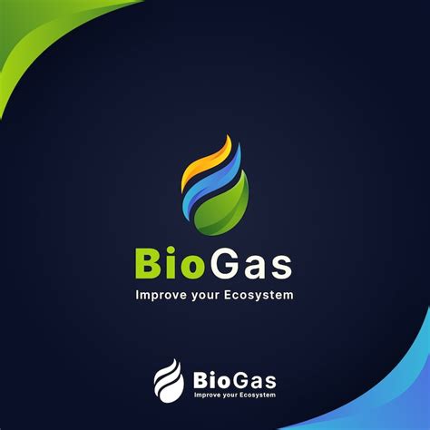 Logo de biogaz de l'industrie dégradée | Vecteur Gratuite