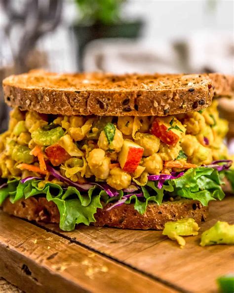 Vegan Curried Chickpea Salad - Monkey and Me Kitchen Adventures