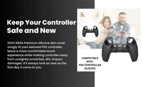 OIVO INDIA Black Dotted Design Cover for PS5 Game Controller Remote ...