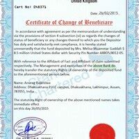 HM interior magistrate court of london — fund release order duly sign ...