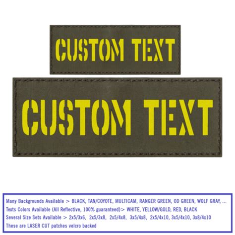 Bundle Set 2 Patches Custom Reflective Texts Plate India | Ubuy