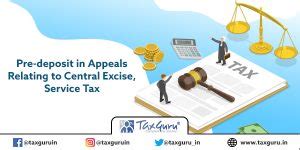 Pre-deposit in appeals relating to Central Excise, Service Tax – Refund ...
