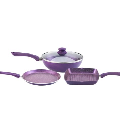 Buy Wonderchef Orchid Premium Plus Non-Stick Induction Base Cookware ...