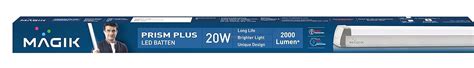 MAGIK Lighting - Prism Plus LED Batten 20W 6500K 2 Feet, Tube Light ...