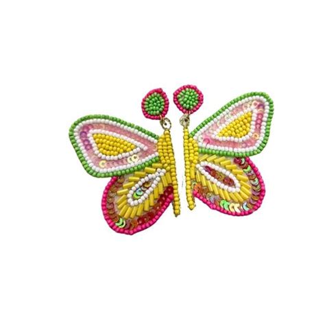 SURAKSHIT HUB Title Handmade Beaded Earring Fabric And Glass Beads ...