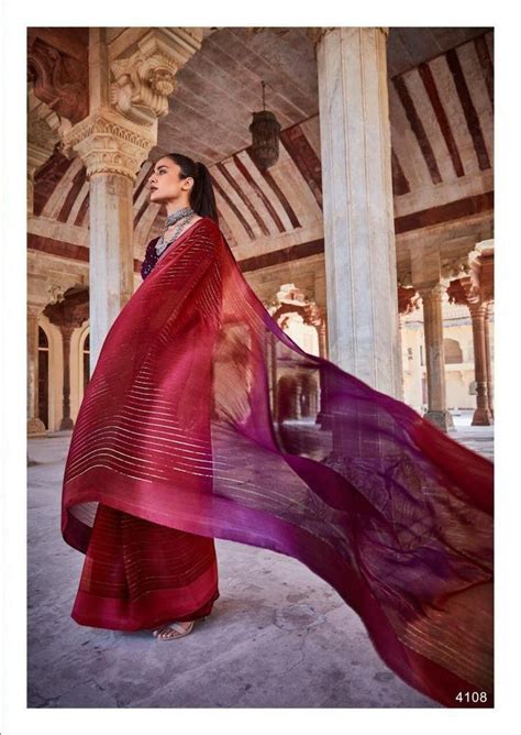 Soft Silk Classy Red Colour Saree, Shining Party Wear – Ibis Fab