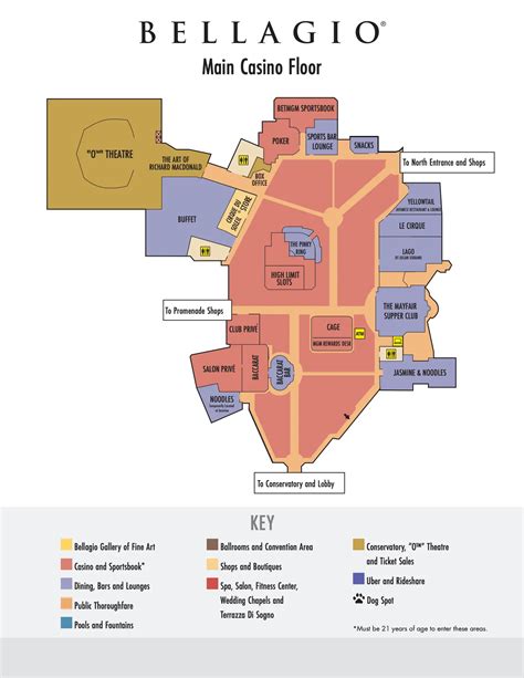 Why The Bellagio Lobby Is An Attraction - Bellagio Lobby Map 768x639 ...
