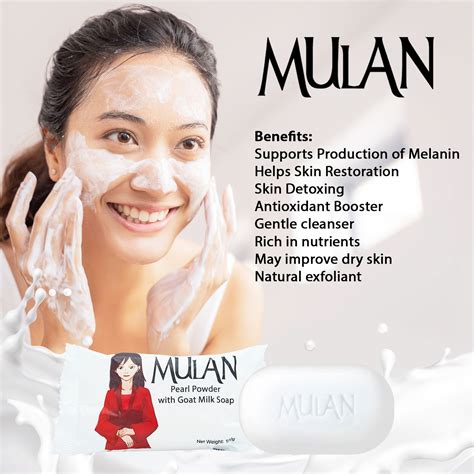 MULAN Pearl Powder + Goat Milk Soap 80g 1Box (10pcs) - Asianskymall ...