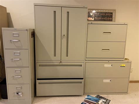 Office Desk And Hutch And HON Filing Cabinets for Sale in Edmonds, WA ...